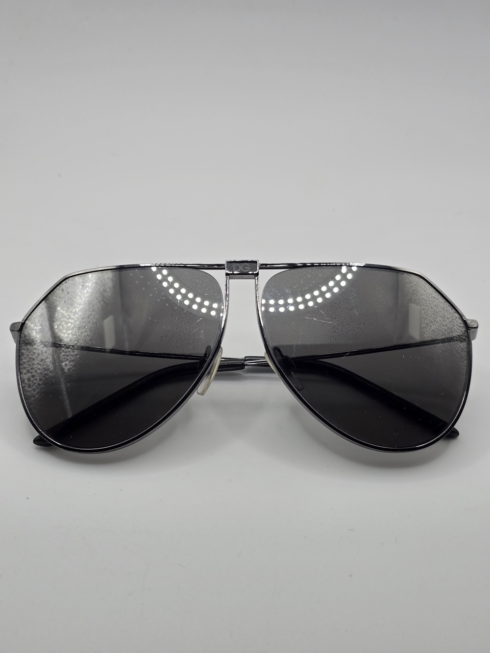 Dolce And Gabbana Grey Aviator Sunglasses Unisex - Picture 6 of 8